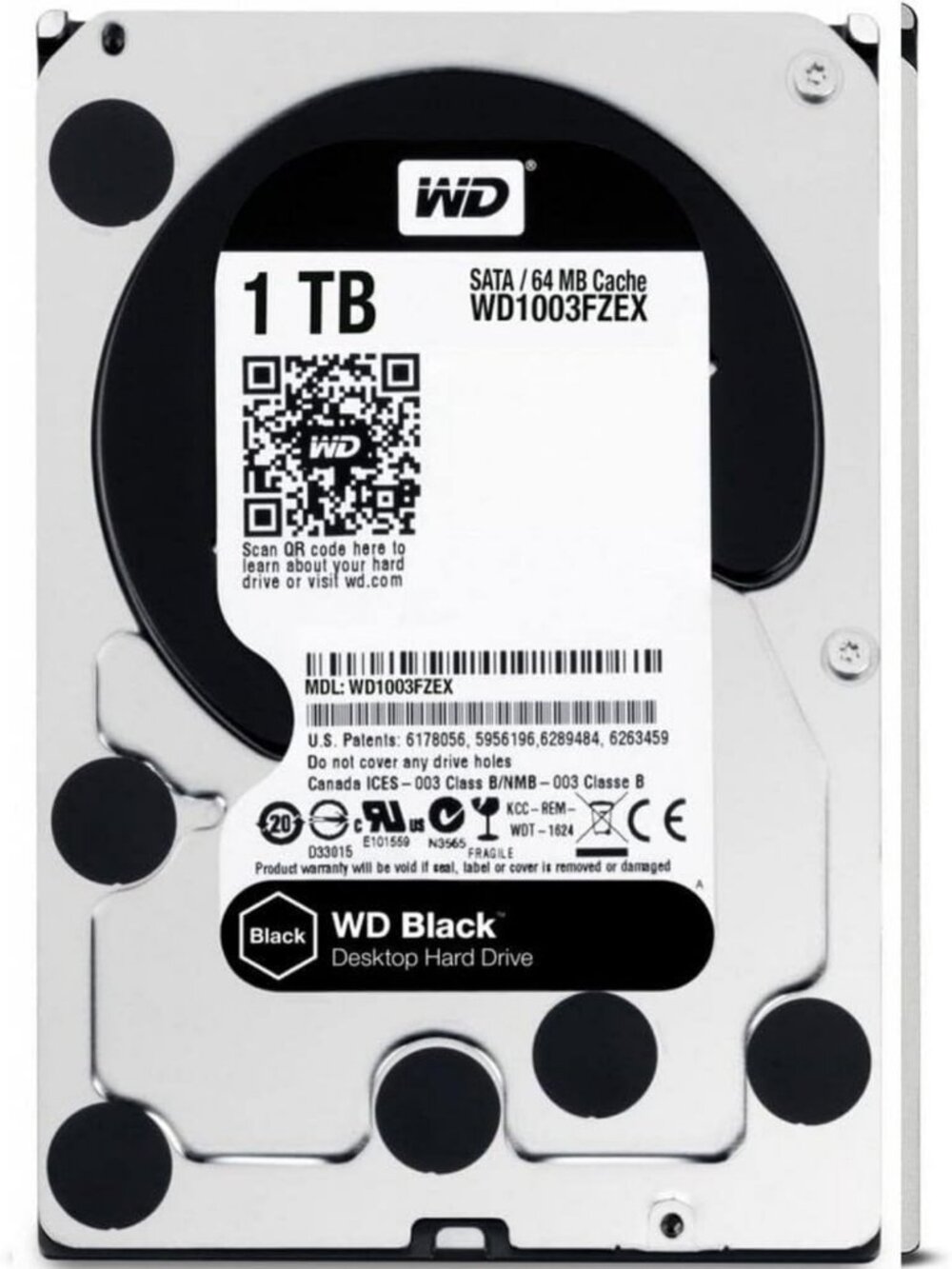 1TB Performance Internal Hard Drive - 7200 RPM, SATA 6 Gb/s, 64MB Cache, 3.5